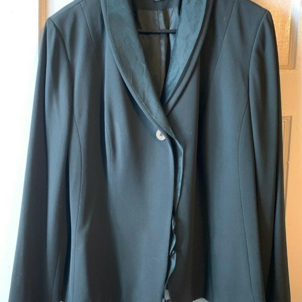 Anne Klein blazer dark green 16